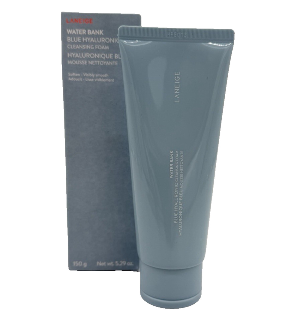 NIB Laneige Water Bank Blue Hyaluronic Cleansing Foam 5.29 oz. Soften and Smooth